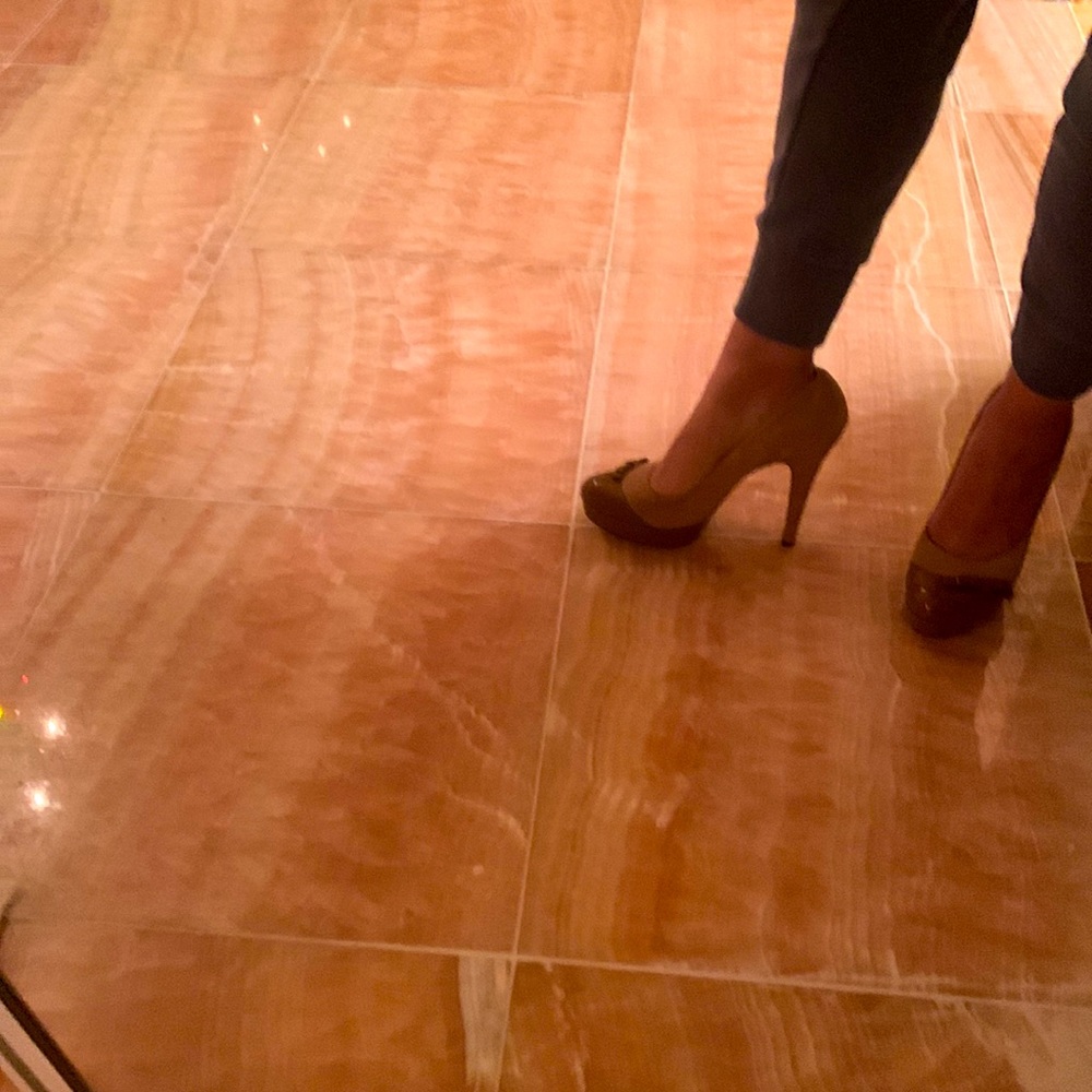 ORIGINAL RED VALENTINO suede pumps stiletto heels with platform